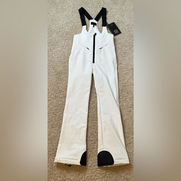 GOLDBERGH WOMEN'S PHOEBE SALOPETTE SKI BIB WHITE BLACK SIZE 10 NWT - Picture 8 of 10